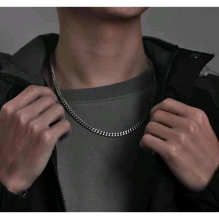 Kalung Pria Rantai Kecil Titanium