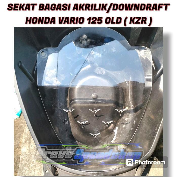 SEKAT BAGASI AKRILIK HONDA VARIO 125 OLD VARIO 125 KZR DOWNDRAFT AKRILIK VARIO 125 OLD KZR BENING