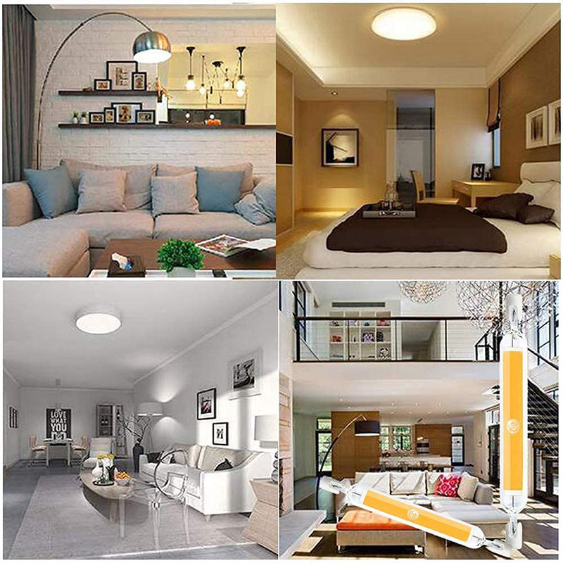 1pcs 4pcs R7S LED COB Glass Tube High Power 78mm 118mm J78 J118 COB Light Bulb AC110V 220V 230V 240V