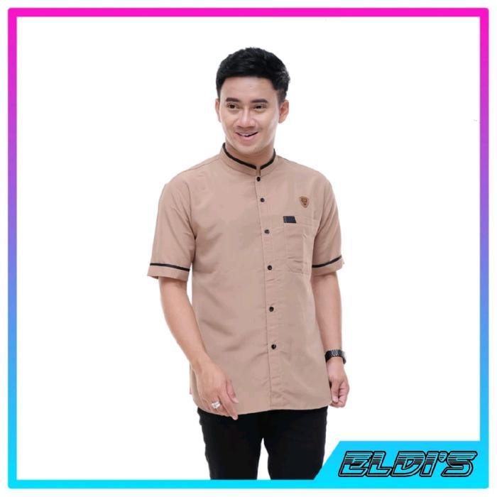 Baju koko pria lengan pendek Kain katun micro premium