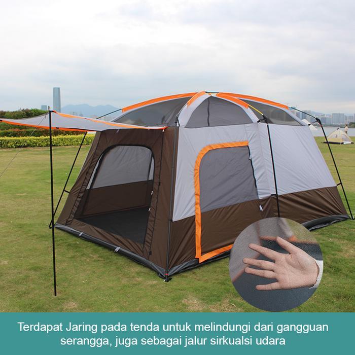 TENDA CAMPING 4 ORANG DEWASA TENDA CAMPING FAMILY 4 ORANG 2 RUANGAN