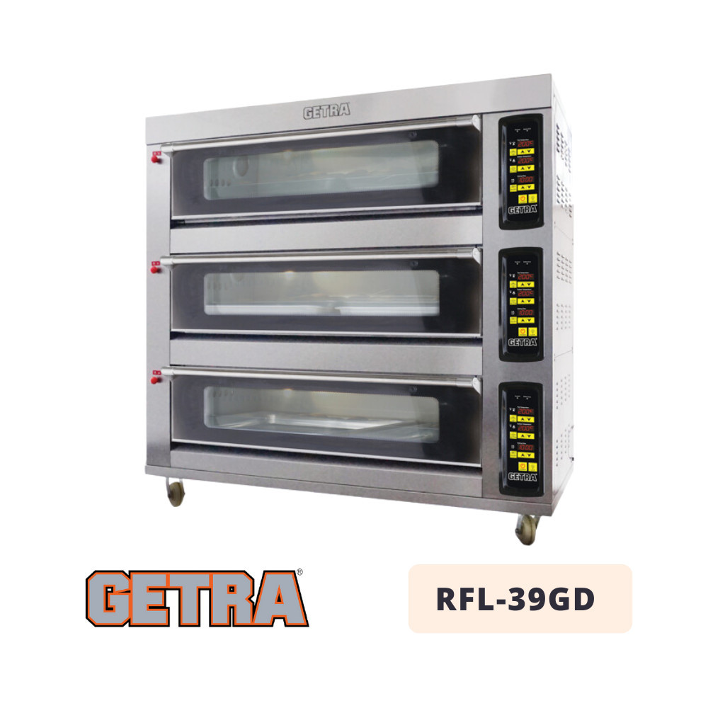 Oven Gas Getra Rfl-39gd Oven Gas 3 Deck 9 Tray Garansi Resmi