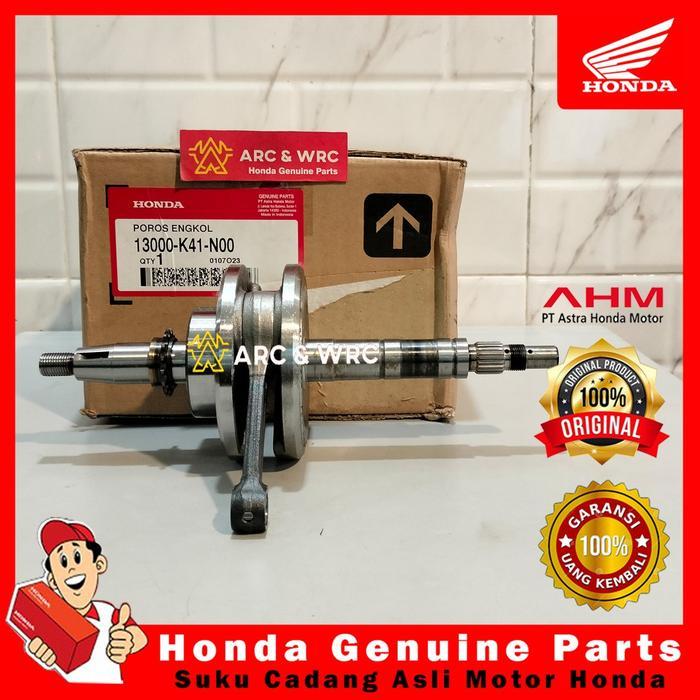 POROS ENGKOL KRUK AS CRANKSHAFT NEW SUPRA X 125 FI // 13000K41N00