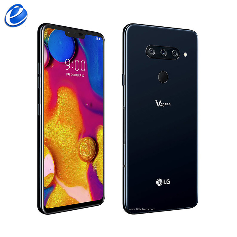 Unlock LG V40 ThinQ 6.4" 6GB RAM 128GB 1SIM/2 dualSIM ROM Android Octa Core dual front 3 rear