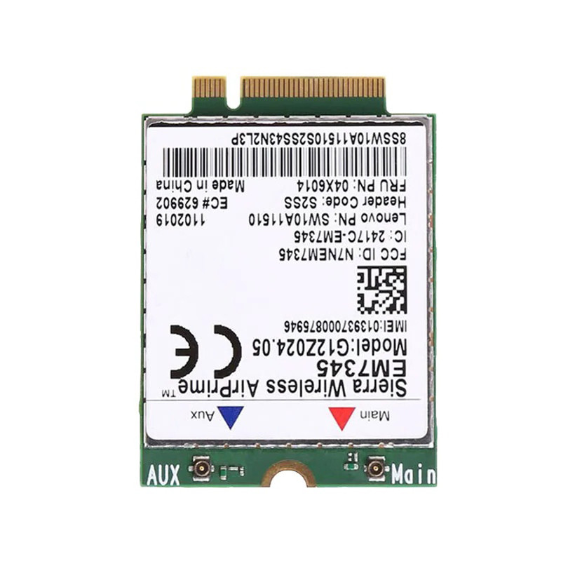 Sierra em7345 gobi5000 4g lte hspa + gprs wwan ngff carto fru: 04x6014 para lenovo thinkpad t440