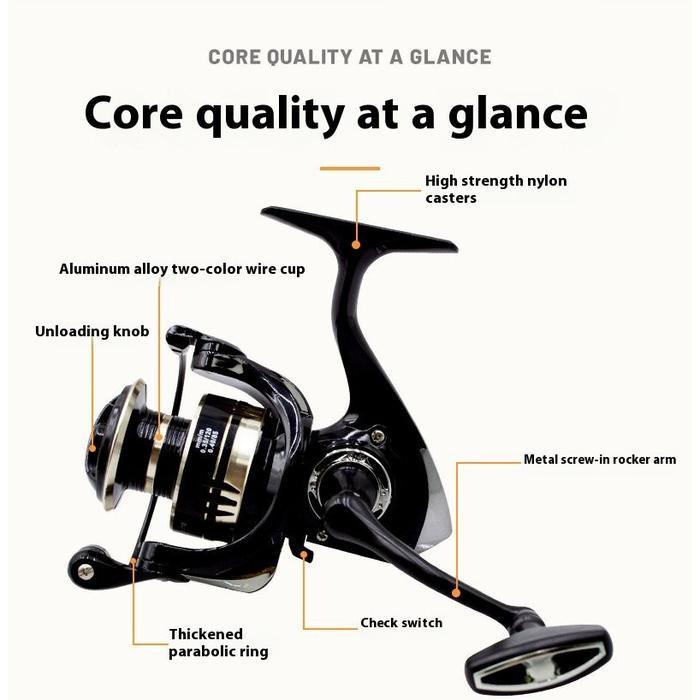 COD ASLI BESI FISHING REEL MG1000-7000 MAX DRAG 10KG SPINNING CASTING ROD REEL, MESIN PANCING REEL