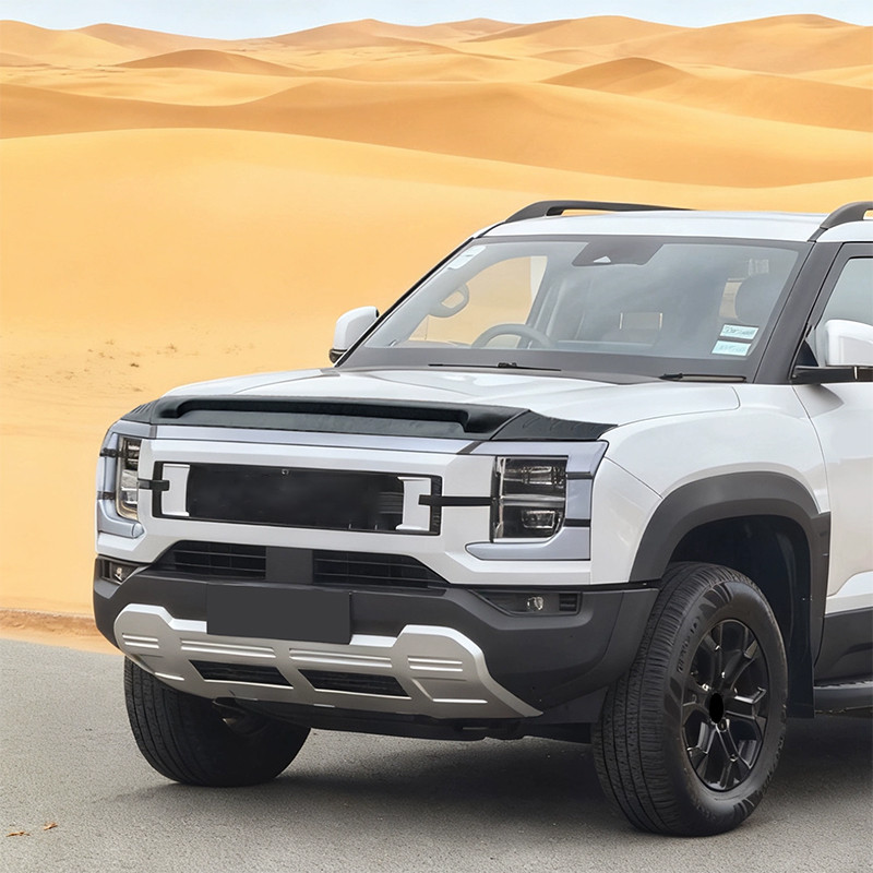 For Byd Shark 6 2024 2025 2026 Front Hood Sandstone Block Modified With Black Warrior Style Exterior