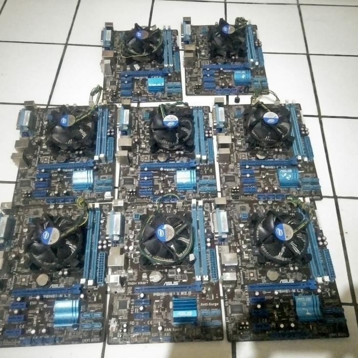 Paket mainboard LGA 1155 H61 ASUS GIGABYTE i3 GEN2 GEN3