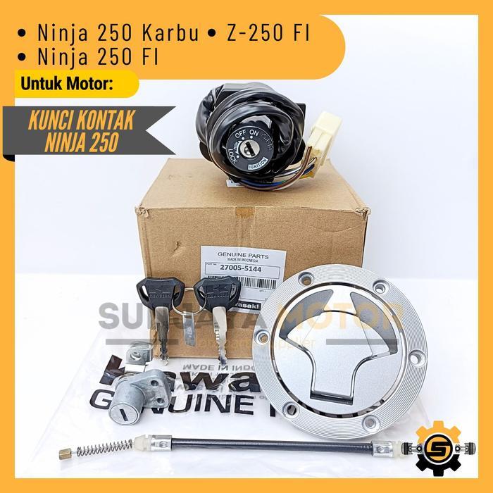 Kunci Kontak Set Ninja 250 Keyset Konci Kontak Original Kawasaki Ninja 250R Karbu Ninja 250 FI Z250