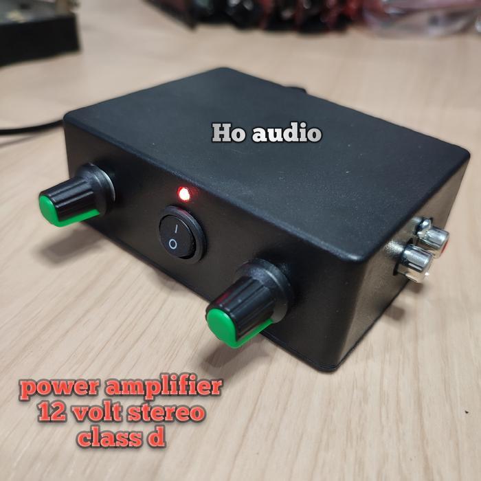 Terlaris Amplifier Mini 12 Volt Stereo Ampli Mini 12V Rakitan Pam8610 Pam 8610