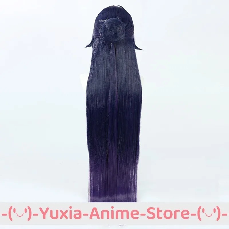 HONKAI IMPACT HERRSCHER OF THUNDER RAIDEN MEI COSPLAY WIG WITH BUNS AND CAP GAME ROLEPLAY WIGS PARTY
