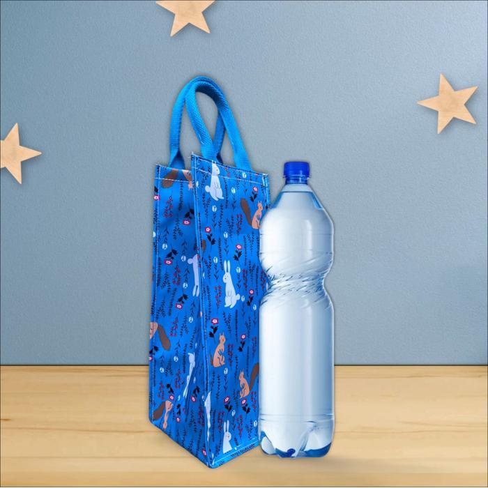 Tas Botol 2 Liter Motif Kelinci Lucu Gemoy Bahan Waterproof Size 12 x 12 x 33 cm Tali