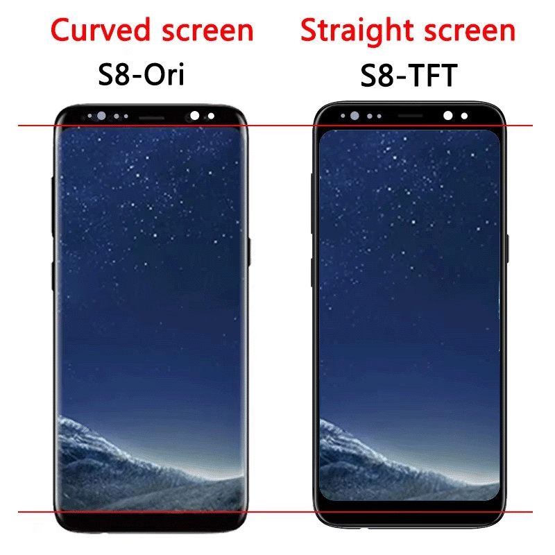 TFT Quality for Samsung S8 LCD G950F G950FD G9500 G950U Display Touch Screen Digitizer For Samsung