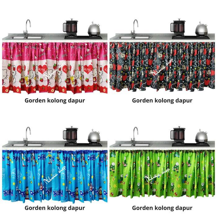 "New" gorden kolong dapur motif karakter lucu