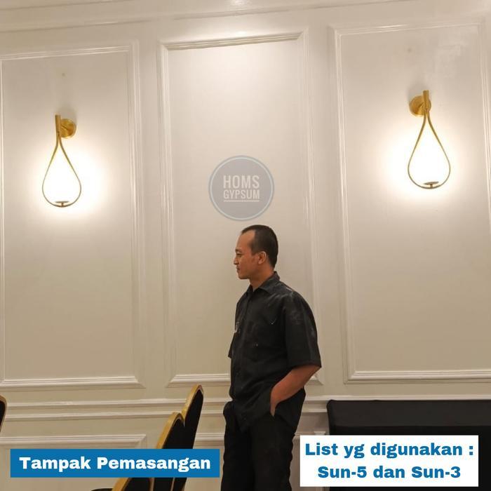 "New" List Wall Moulding Gypsum / List Wallmoulding / Lis Moulding/ List Dinding / HOMS GYPSUM