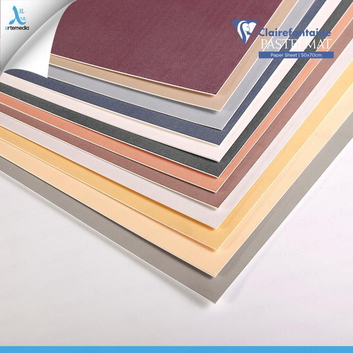 Clairefontaine Pastelmat Paper Sheet 50x70cm Premium Art Paper for Soft Pastel, Oil Pastel,