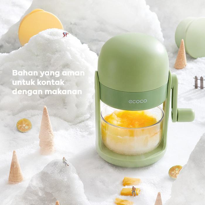 Ecoco Ice Shaving - Serutan Es Manual Penghancur Es Portable Mesin Serut Es Tanpa Listrik Alat