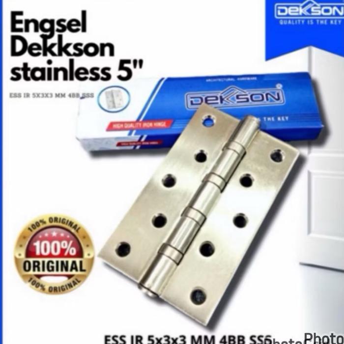 ENGSEL 5 INC DEKKSON ENGSEL PINTU DEKKSON ENGSEL 5 LUBANG MERK engsel 5 inc dekkson ball bearing