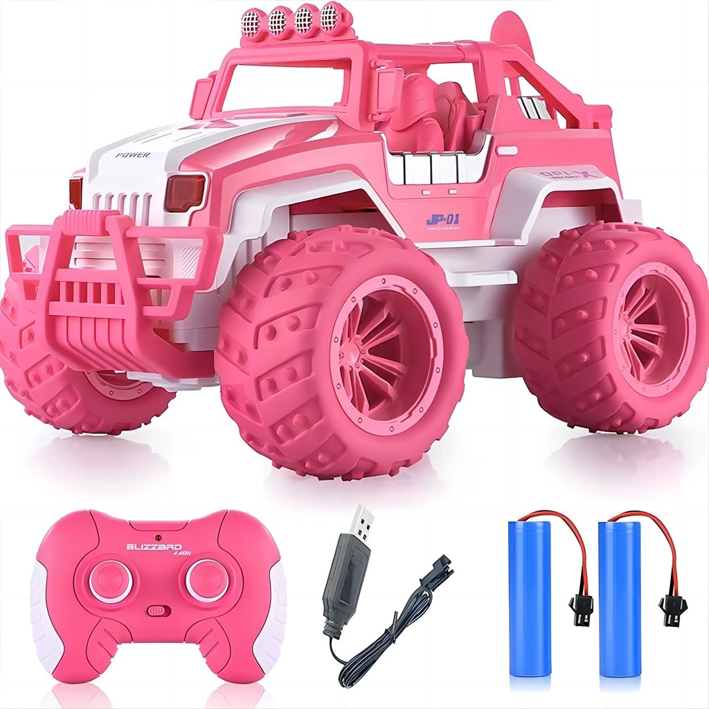Mobil RC Mainan Anak Perempuan Hadiah Pink, Mobil Remote Control Off Road Bisa Naik Tanjakan