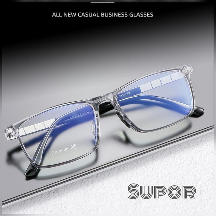 FF231 Full Frame Kacamata Pria Titanium Sports Bold kotak kaca mata minus progresif Tebal