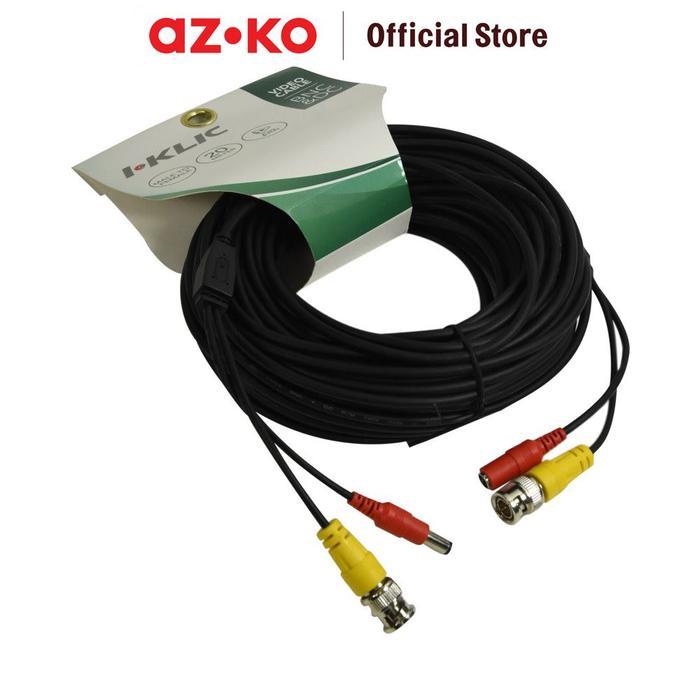 SALE AZKO I-Klic Kabel Bnc & Dc Male To Female 20 mtr Cable Bnc+Dc F/M Kabel Konektor Bnc Dan Dc