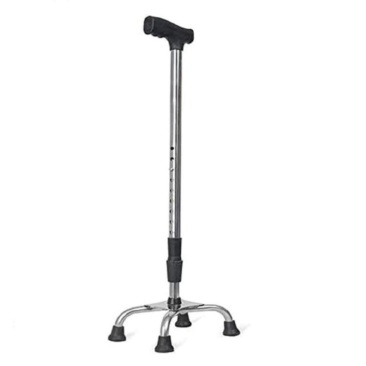 Tongkat 4 Kaki Alat Bantu Jalan Adjustable - Tongkat Lansia Kaki 4