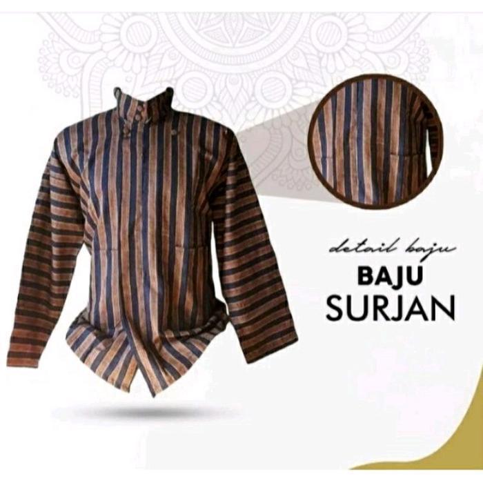 Baju Surjan Baju Surjan Lurik Baju Surjan Lurik Pria Dewasa Motif