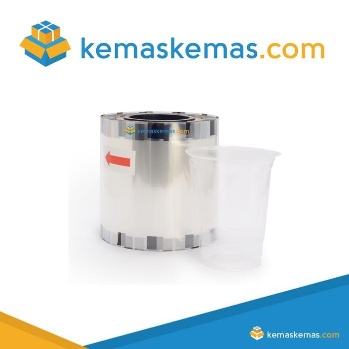 Lid Seal Plastik Polos/Tutup Gelas Roll Bening Mesin Cup Sealer