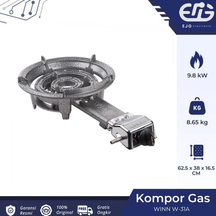 Winn Gas W-31A Kompor Cor W31A Kompor Komersil Gas LPG W-31 A Kompor Mawar Api Seribu