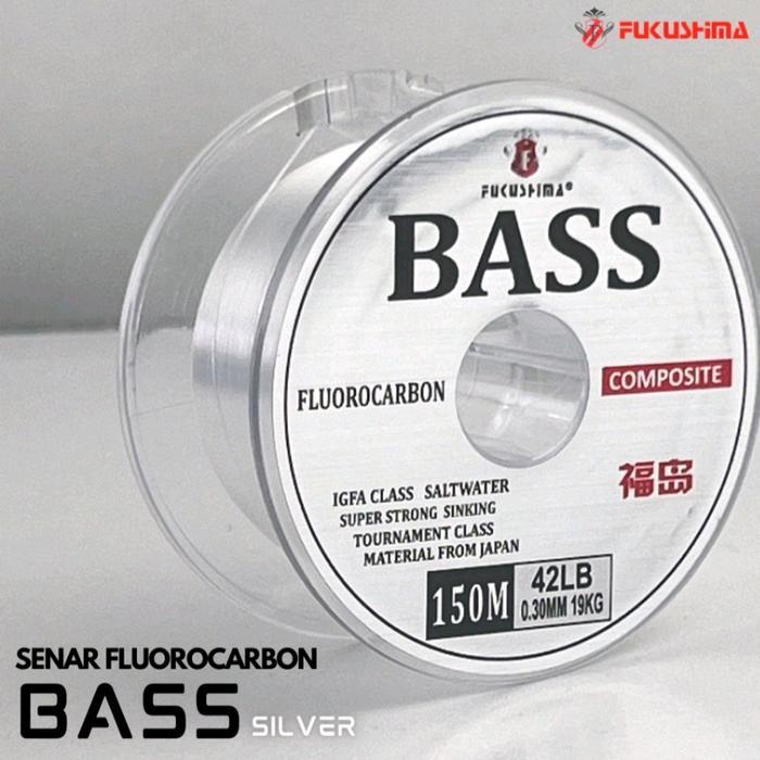 senar pancing fukushima bass 150m flurou carbon salt water anti kriting