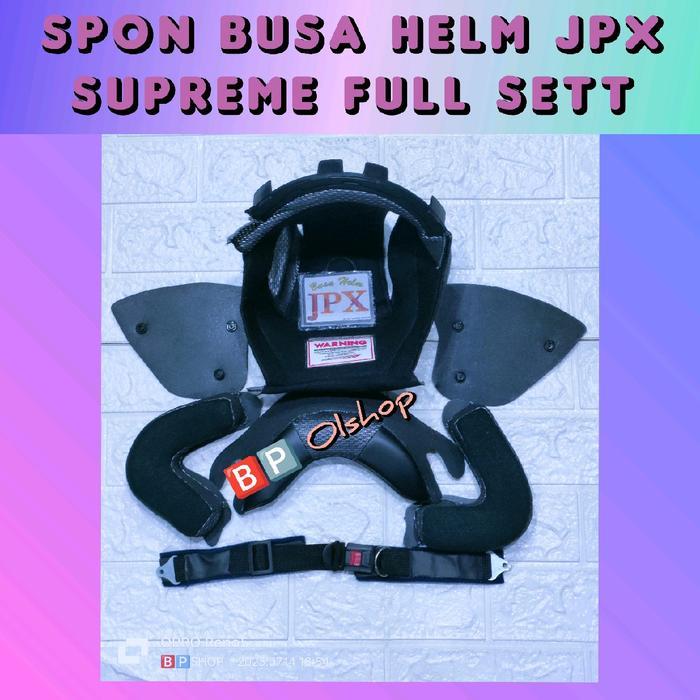 SPON JELM JPX SUPREME BUSA HELM FULL SETT DENGAN INNER DUDUKAN PIPI & HELM JPX SUPREME ALL SIZE -