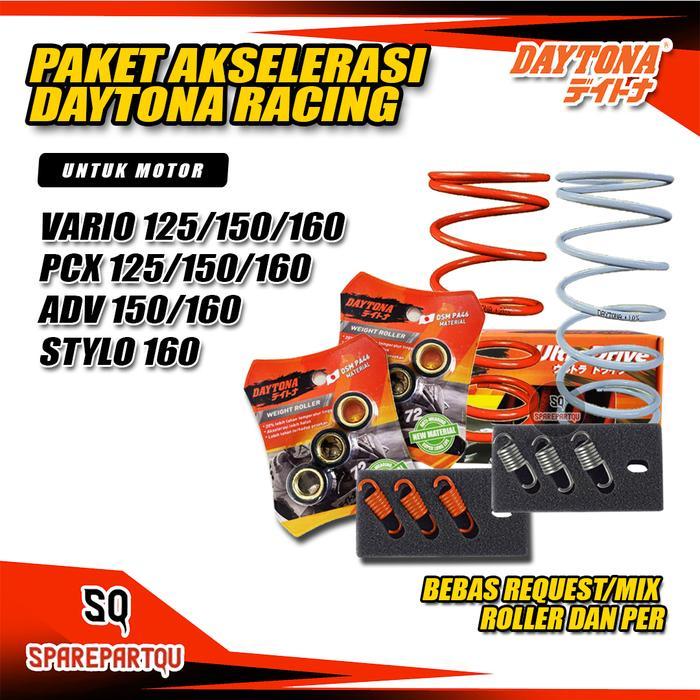 Paket Upgrade Cvt Vario Pcx Adv 125 150 160 Daytona Racing - Paket Akselerasi Cvt