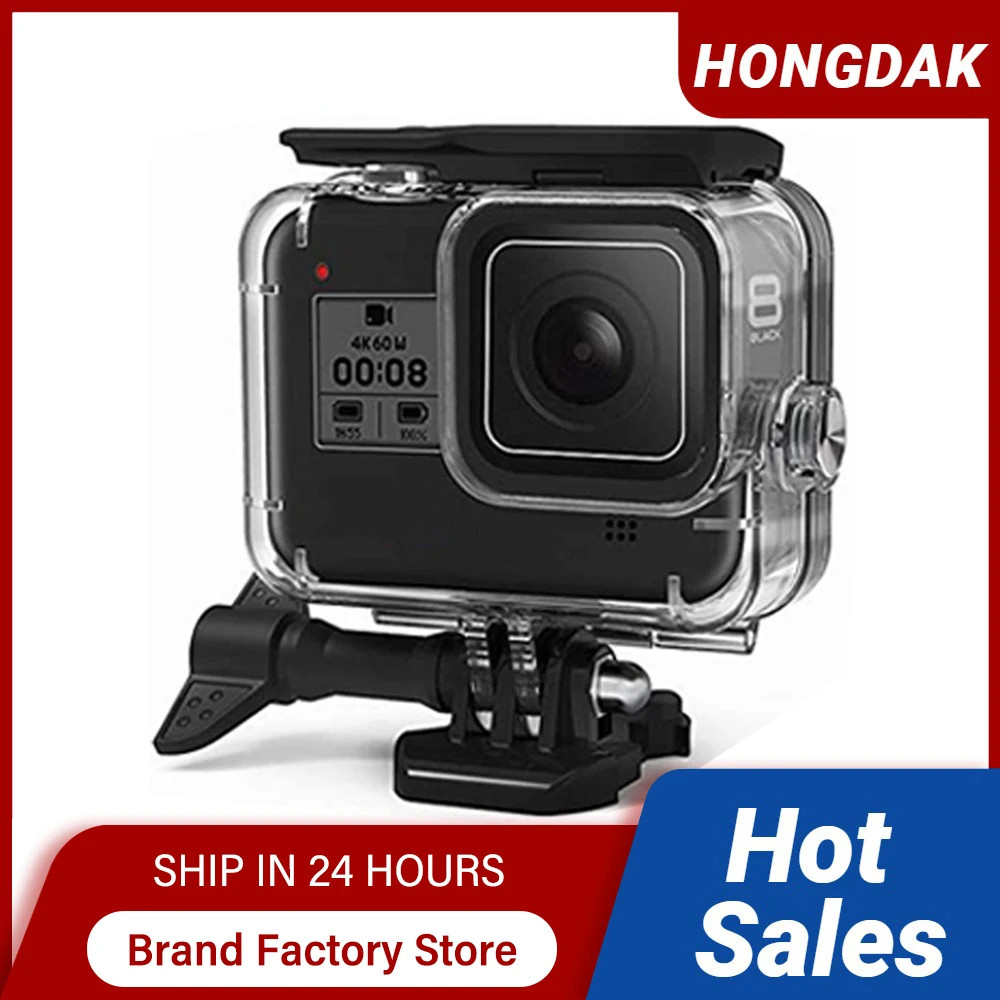 60m GOPRO8 Waterproof Protective Case GoPro Hero 8 Black Diving Housing for Go Pro 8 Underwater