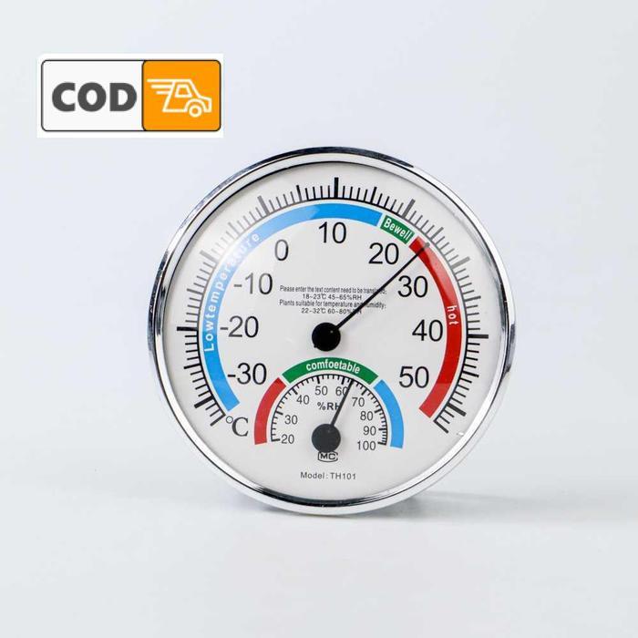 Termometer Hygrometer Ruangan Analog Akurat Pengukur Suhu Kelembapan