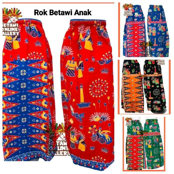 ROK TUMPAL BETAWI ANAK / BAWAHAN KEBAYA ENCIM BETAWI ONDEL