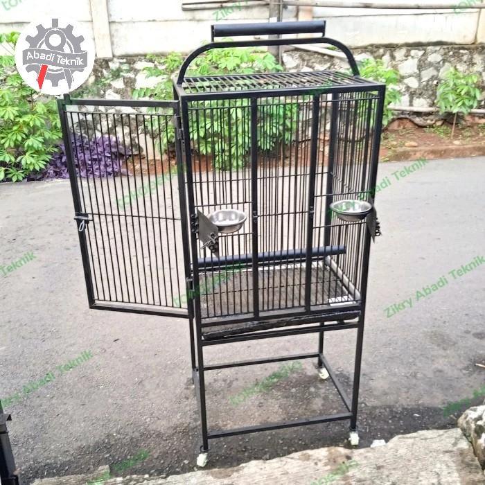 Kandang Besi Parrot Cage Kakaktua Kakak Tua Nuri Afgrey Sun Conure