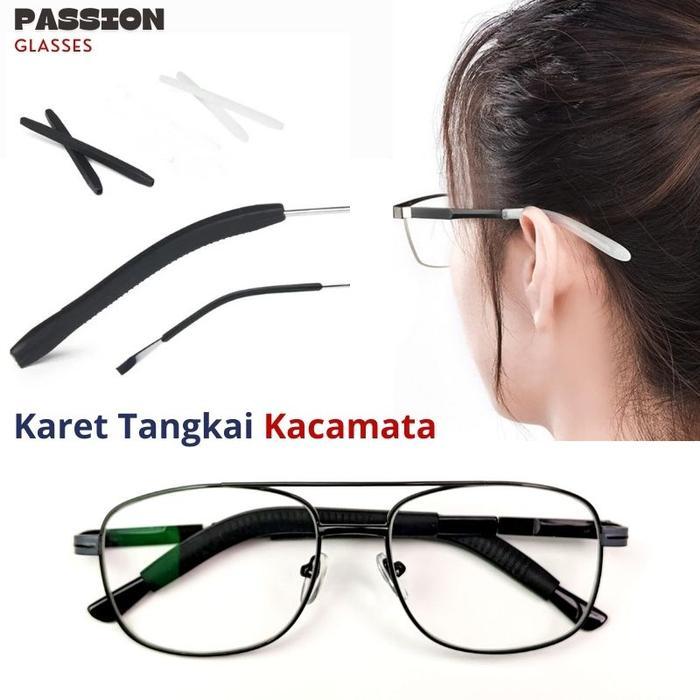 Karet Tangkai Kacamata Silikon Pengait Pengganti Penahan Pengganjal Kacamata Anti Slip Earhook