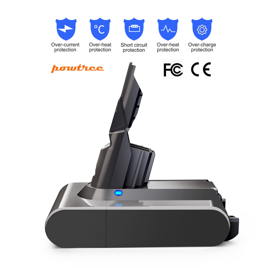 Handheld Vacuum Cleaner 4.0Ah/6.0Ah 21.6v Battery For dyson v7 Battery,SV11 Series V7 FLUFFY V7