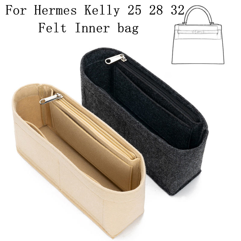 Bag Storage Felt Inner Liner For Hermes Kelly 25 28 32 Handbag Fix Shape Improve Space Lining