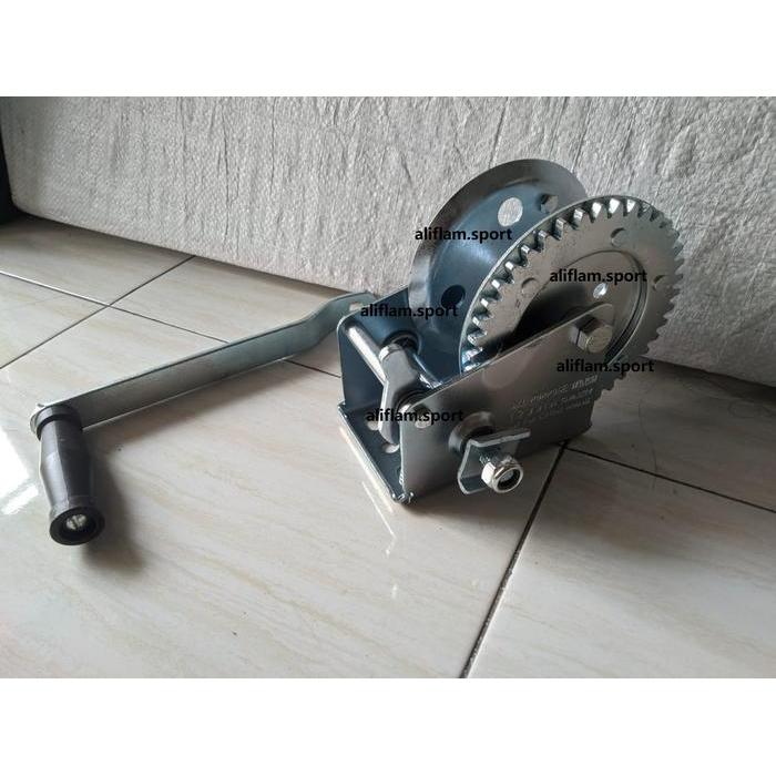 Katrol Tiang Badminton Manual Kerekan Tiang Net Voli Roller Tenis