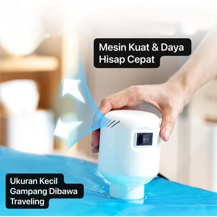 TERLARIS MVS-17 Mesin Alat Pompa Vakum Baju Design Mini Portabel Colokan Listrik Vacuum Daya Hisap