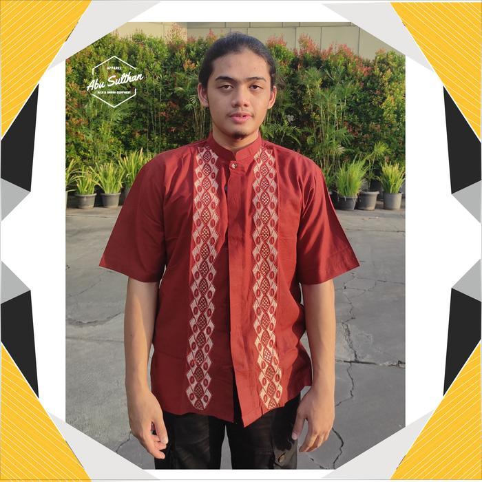 Koko Erlita Lengan Pendek / Atasan Muslim / Baju Koko Murah