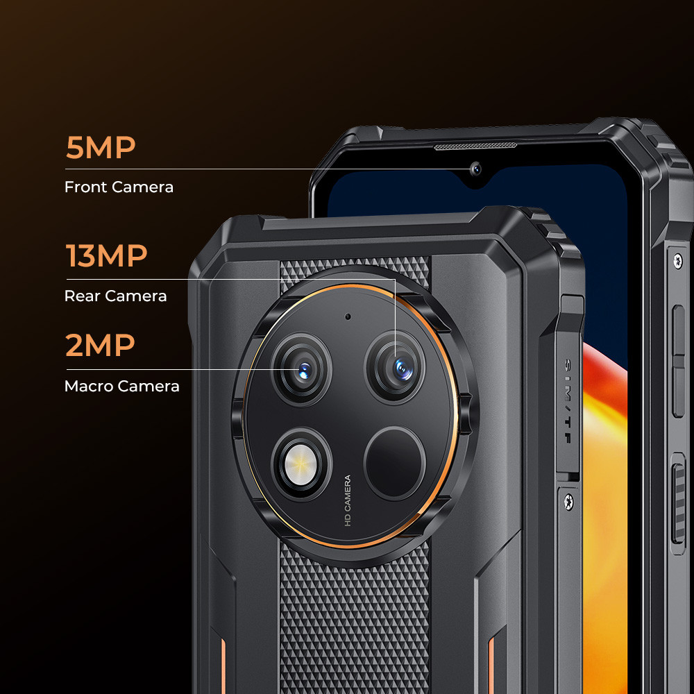 OUKITEL WP28S Rugged Smartphone Unlocked,Android 14,10600mAh,16GB+128GB/1TB,6.52" HD+,IP68/69K
