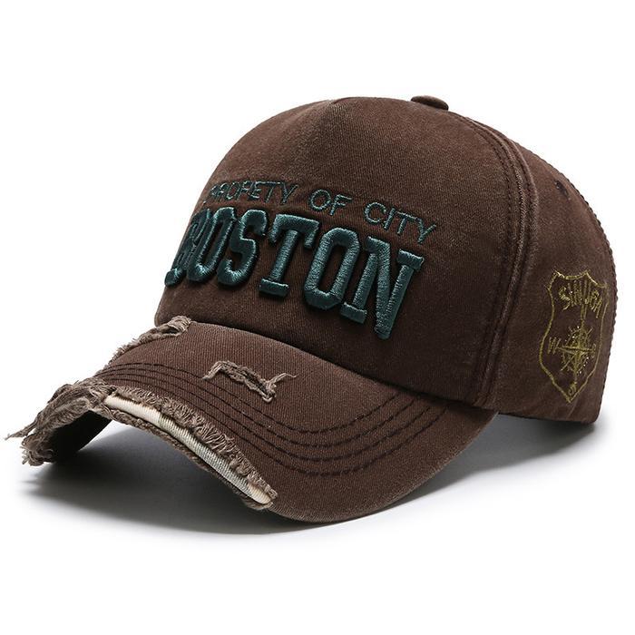 Topi Pria Axeline - Topi Baseball Boston Robek Pria Wanita Unisex