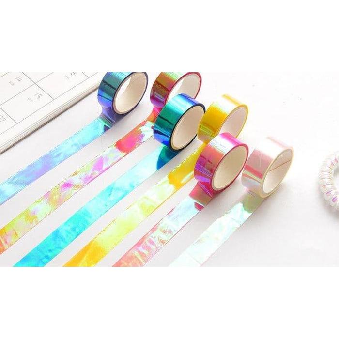 Laser Glitter Tape - Isolasi Hologram dengan Efek Kilau Warna-warni