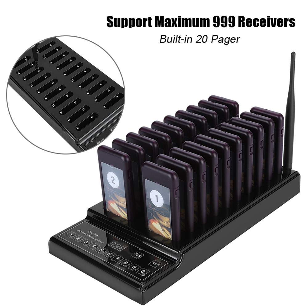 20 Channels Pager Wireless Restaurant Calling Pager System For Restaurant pager restaurant