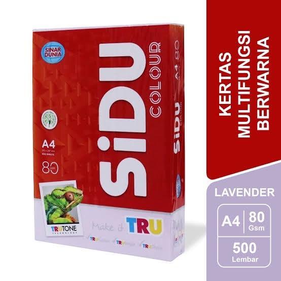 Kertas HVS IT warna A4 Sidu 80 gsm ( 500 lembar)/ spectra / hvs warna merah