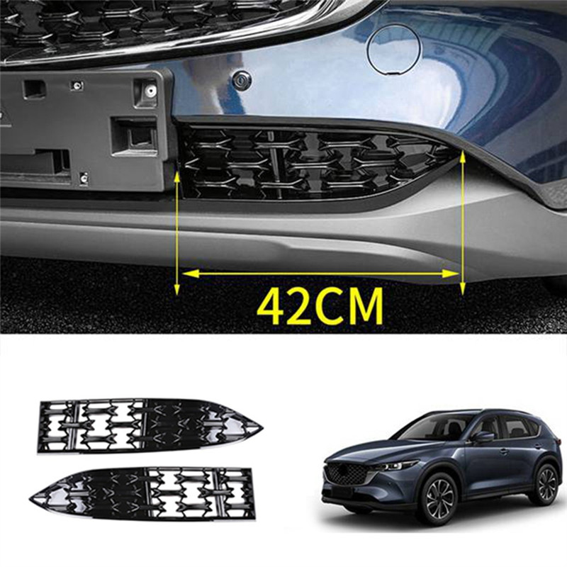 Car Front Lower Bumper Grill Grille Moulding Cover for Mazda CX5 CX-5 2022+ Front Bottom Middle Net