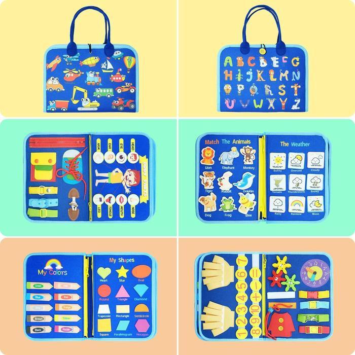 Zen 036-Busy Board Montessori Mainan Edukasi Anak Activity Book - Mainan Montesori - Papan Edukasi -
