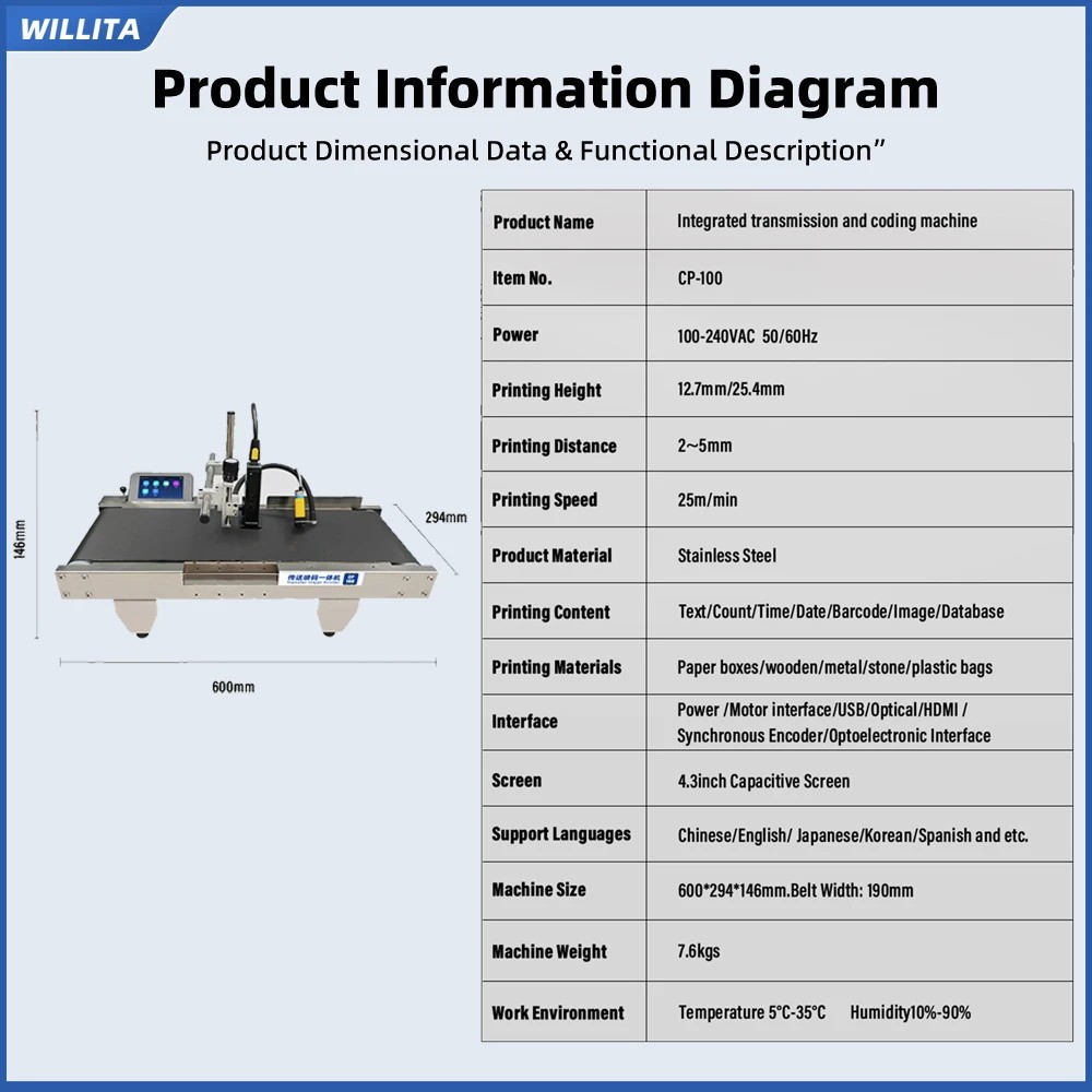 WILLITA Printer Inkjet CP-100